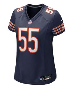 Alternative view of Dayo Odeyingbo Chicago Bears Nike Women's Team Game Jersey -  Navy