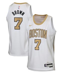 Jaylen Brown Boston Celtics Nike Youth 2025/26 City Edition Swingman Jersey - White