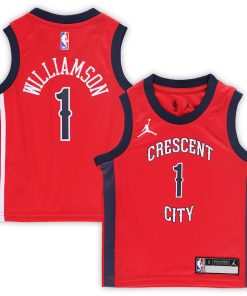 Zion Williamson New Orleans Pelicans Jordan Brand Preschool 2022/23 Replica Jersey - Statement Edition - Red