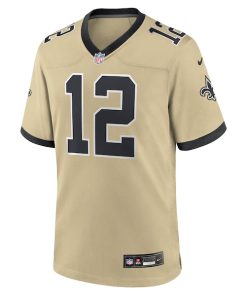 Alternative view of Chris Olave New Orleans Saints Nike Gameday Golds Alternate Game Player Jersey - Gold