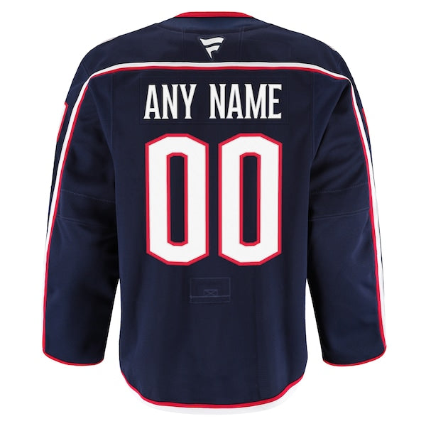 Columbus Blue Jackets Home Authentic Pro Custom Jersey - Navy - Image 3