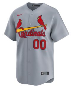 Alternative view of St. Louis Cardinals Nike Away Limited Custom Jersey - Gray