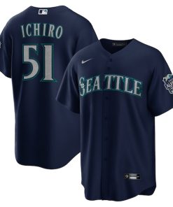 Ichiro Suzuki Seattle Mariners Nike Alternate Replica Player Jersey - Navy