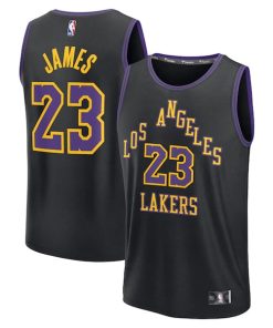 LeBron James Los Angeles Lakers  2025/26 City Edition Fast Break Jersey - Black