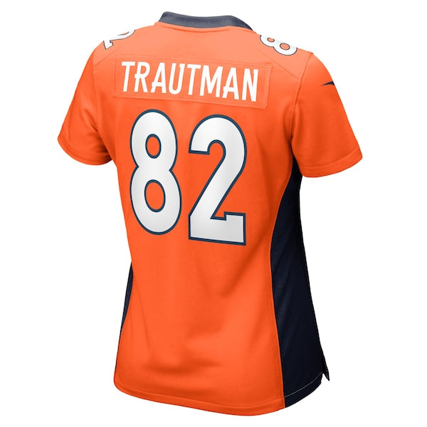 Adam Trautman Denver Broncos Nike Women's Team Game Jersey - Orange - Image 3