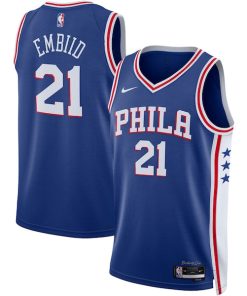 Joel Embiid Philadelphia 76ers Nike Unisex Swingman Jersey - Icon Edition - Royal/White