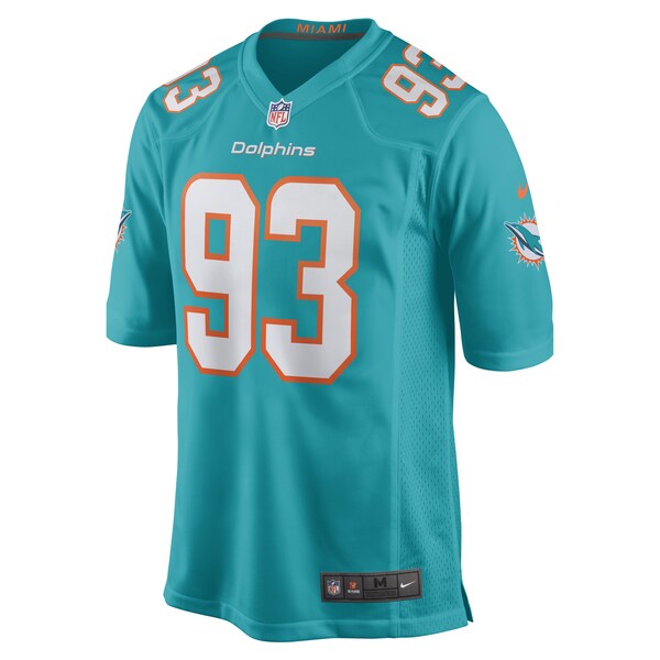 Trey Flowers Miami Dolphins Nike Game Player Jersey - Aqua - Image 2