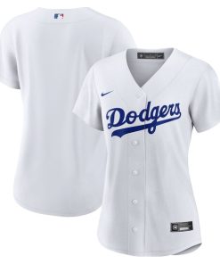 Los Angeles Dodgers Nike Women's Home Blank Replica Jersey - White