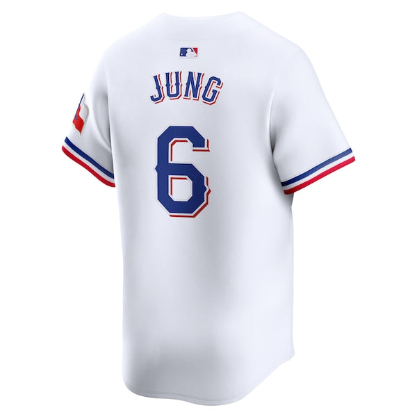 Josh Jung Texas Rangers Nike Home Limited Player Jersey - White - Image 4