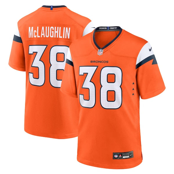 Jaleel McLaughlin Denver Broncos Nike Team Game Jersey - Orange/Navy/White