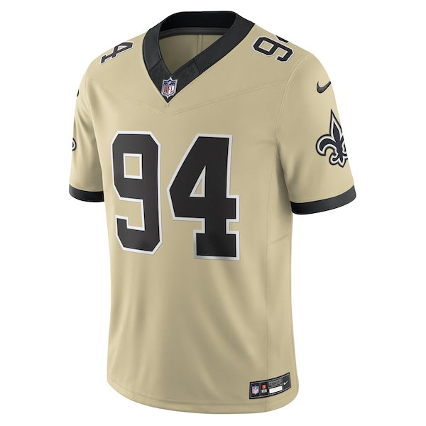 Cameron Jordan New Orleans Saints Nike Gameday Golds Alternate Vapor F.U.S.E. Limited Jersey - Gold - Image 2