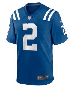 Alternative view of Carson Wentz Indianapolis Colts Nike Youth Game Jersey - Royal