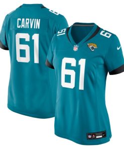 Alternative view of Jerome Carvin Jacksonville Jaguars Nike Women's  Game Jersey -  Teal