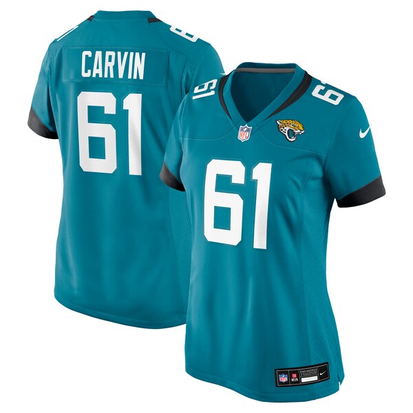 Jerome Carvin Jacksonville Jaguars Nike Women's Game Jersey - Teal - Image 2