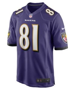 Alternative view of Devontez Walker Baltimore Ravens Nike Team Game Jersey -  Purple
