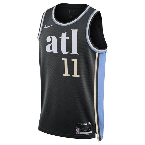 Trae Young Atlanta Hawks Nike Unisex 2023/24 Swingman Jersey - Black - City Edition - Image 2