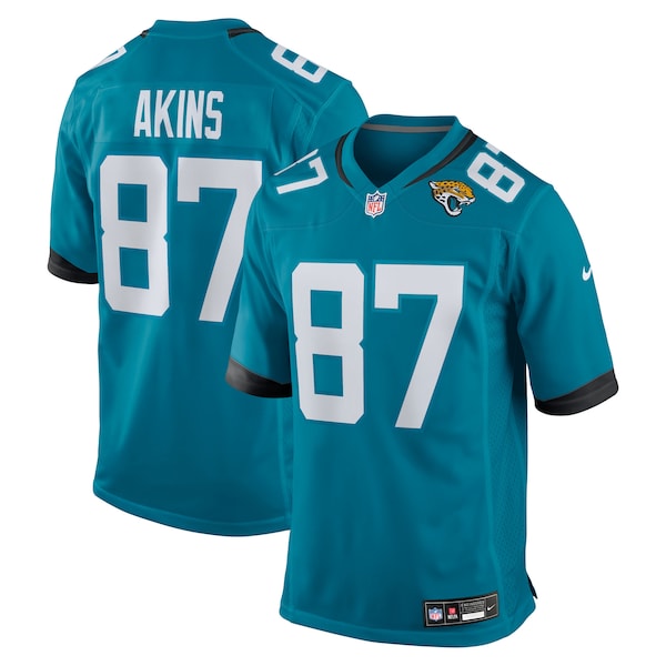 Jordan Akins Jacksonville Jaguars Nike Team Game Jersey - Teal