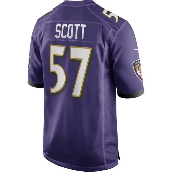 Bart Scott Baltimore Ravens Nike Game Retired Player Jersey - Purple - Image 3