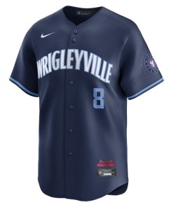 Alternative view of Ian Happ Chicago Cubs Nike City Connect Limited Player Jersey - Navy