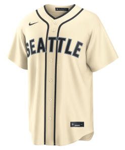 Alternative view of Cal Raleigh Seattle Mariners Nike Alternate Limited Player Jersey - Cream