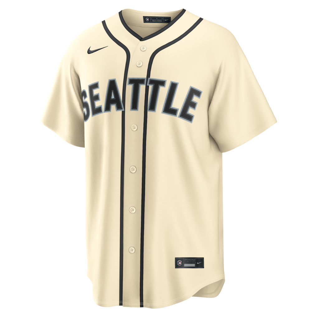 Cal Raleigh Seattle Mariners Nike Alternate Limited Player Jersey - Cream - Image 2
