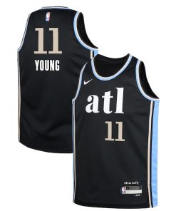 Trae Young Atlanta Hawks Nike Youth  Swingman Replica Jersey - City Edition - Black