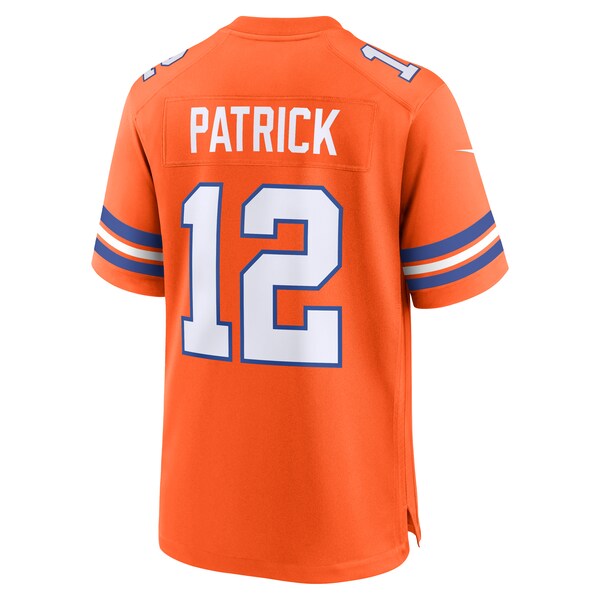 Tim Patrick Denver Broncos Nike Mile High Collection 1977 Throwback Player Game Jersey - Orange - Image 3