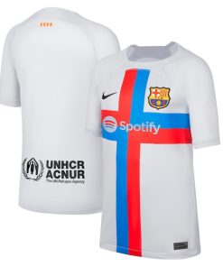 Barcelona Nike Youth 2022/23 Third Breathe Stadium Replica Blank Jersey - Gray