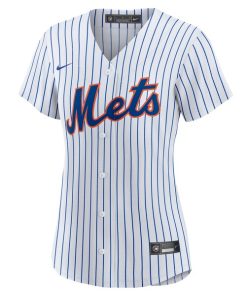Alternative view of New York Mets Nike Women's Home Blank Replica Jersey - White