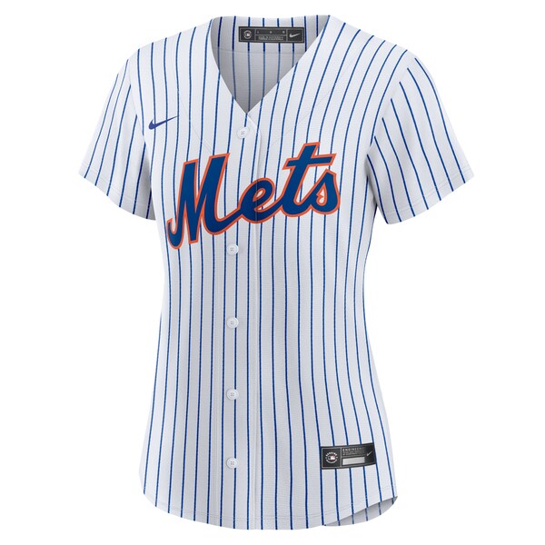 New York Mets Nike Women's Home Blank Replica Jersey - White - Image 2