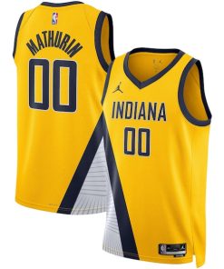 Bennedict Mathurin Indiana Pacers Jordan Brand Unisex Swingman Jersey - Statement Edition - Gold