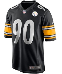 Alternative view of T.J. Watt Pittsburgh Steelers Nike Game Jersey - Black