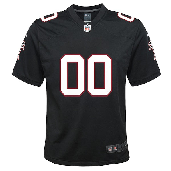 Atlanta Falcons Nike Youth Throwback Custom Game Jersey - Black - Image 2