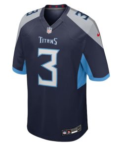 Alternative view of Johnny Hekker Tennessee Titans Nike Team Game Jersey -  Navy
