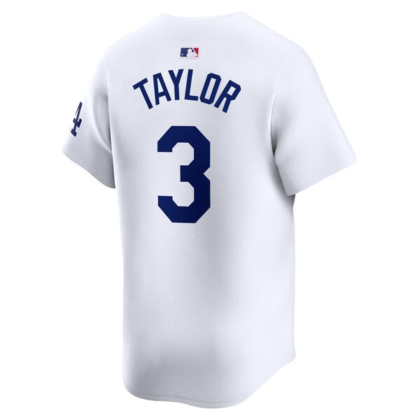 Chris Taylor Los Angeles Dodgers Nike Home Limited Player Jersey - White - Image 3