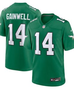 Alternative view of Kenneth Gainwell Philadelphia Eagles Nike Alternate Game Jersey - Kelly Green/Green