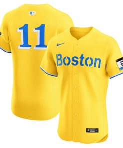 Rafael Devers Boston Red Sox Nike City Connect Elite Jersey - Gold