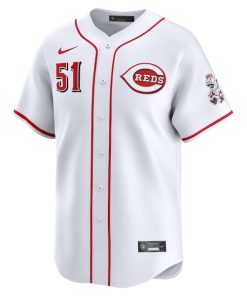 Alternative view of Graham Ashcraft Cincinnati Reds Nike Home Limited Player Jersey - White