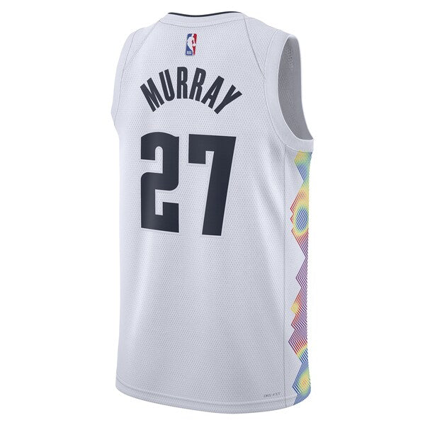 Jamal Murray Denver Nuggets Nike Unisex 2024/25 Swingman Player Jersey - City Edition - White - Image 4