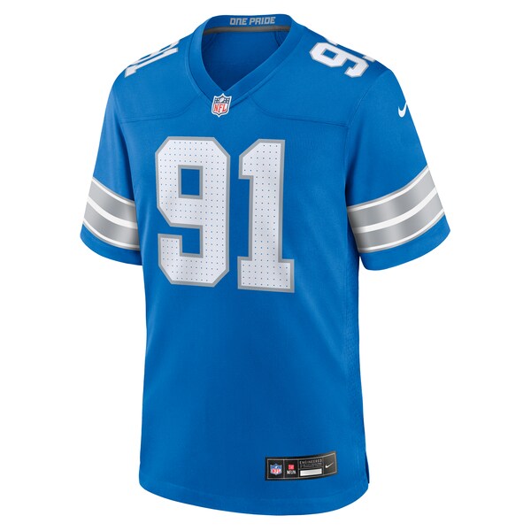 Levi Onwuzurike Detroit Lions Nike Team Game Jersey - Blue - Image 2