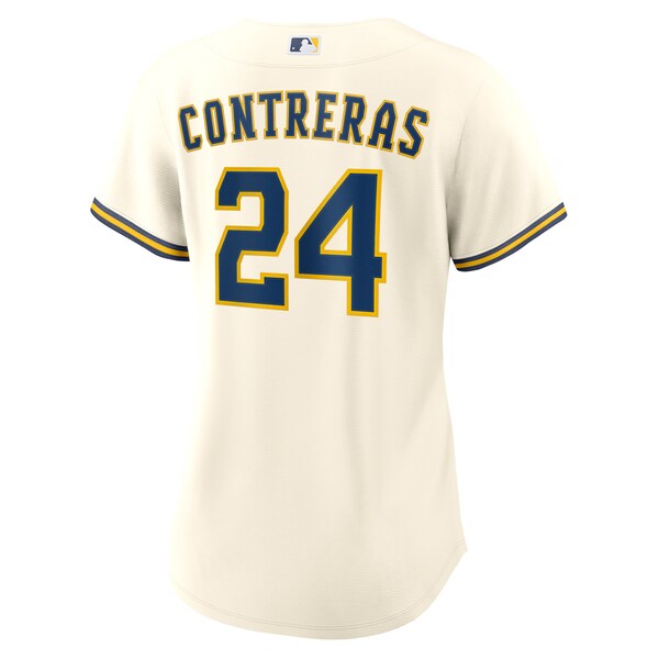 William Contreras Milwaukee Brewers Nike Women's Home Replica Jersey - Cream - Image 3