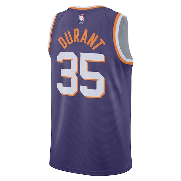 Kevin Durant Phoenix Suns Nike Unisex Swingman Jersey - Icon Edition - Purple/White - Image 4