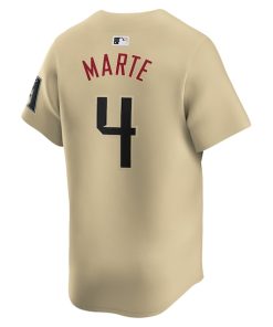 Alternative view of Ketel Marte Arizona Diamondbacks Nike City Connect Limited Player Jersey - Sand
