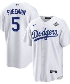 Freddie Freeman Los Angeles Dodgers Nike 2025 World Series Home Replica Player Jersey - White