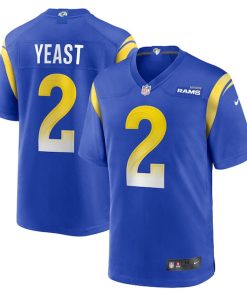 Russ Yeast Los Angeles Rams Nike Home Game Jersey - Royal