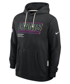 Alternative view of New York Giants Nike 2025 NFL Crucial Catch Sideline Standard Issue Dri-FIT Hoodie - Black