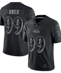Odafe Oweh Baltimore Ravens Nike RFLCTV Limited Jersey - Black