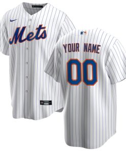 New York Mets Nike Youth Home Replica Custom Jersey - White