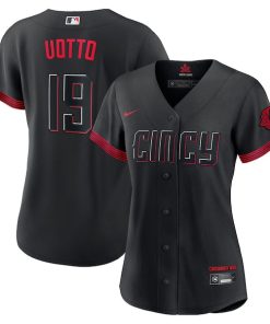 Joey Votto Cincinnati Reds Nike Women's 2023 City Connect Replica Player Jersey - Black