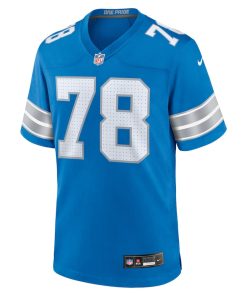 Alternative view of Tyleik Williams Detroit Lions Nike 2025 NFL Draft First Round Pick Game Jersey - Blue